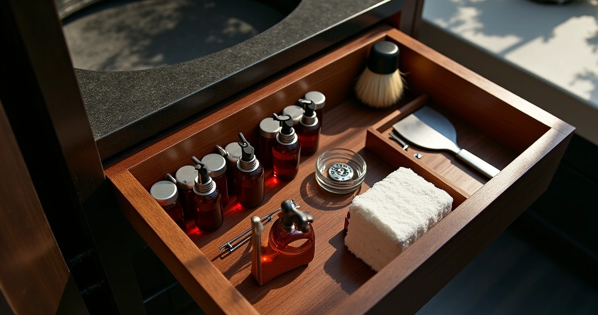Mens Grooming Cabinet Organization Tips
